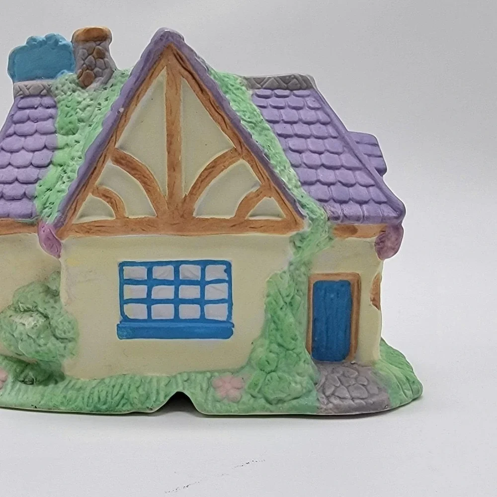 Easter Bunny Flower Shop Mervyn's 1994 Village Square Lighted House Cottages